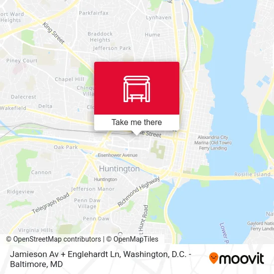 Mapa de Jamieson Av + Englehardt Ln