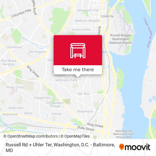 Mapa de Russell Rd + Uhler Ter