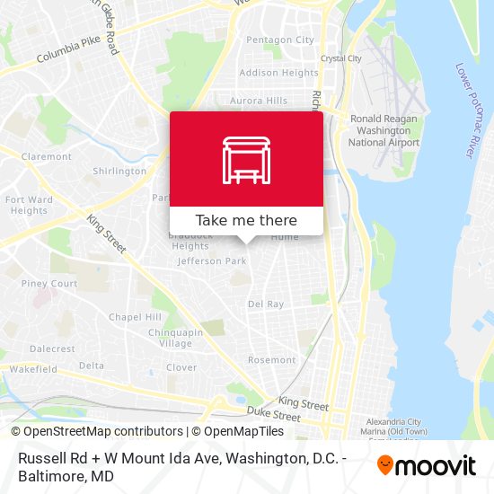Mapa de Russell Rd + W Mount Ida Ave
