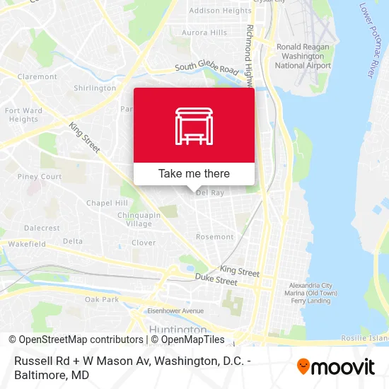 Russell Rd + W Mason Av map