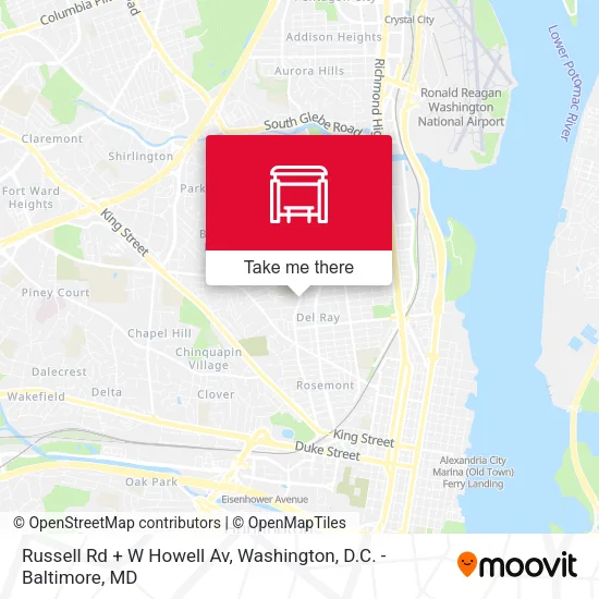 Russell Rd + W Howell Av map