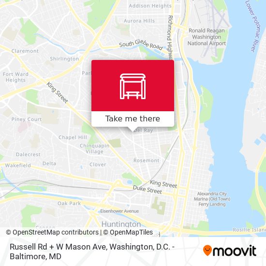 Russell Rd + W Mason Ave map