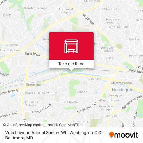 Vola Lawson Animal Shelter-Wb map