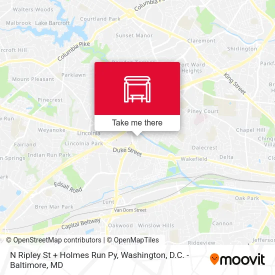 Mapa de N Ripley St + Holmes Run Py