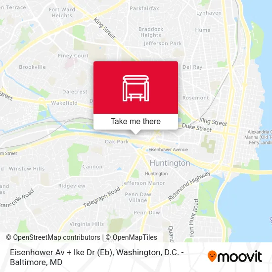 Eisenhower Av + Ike Dr (Eb) map