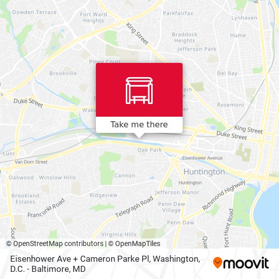 Mapa de Eisenhower Ave + Cameron Parke Pl
