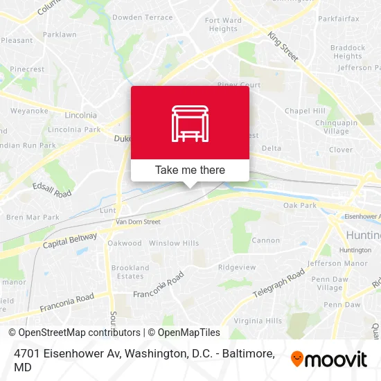 4701 Eisenhower Av map