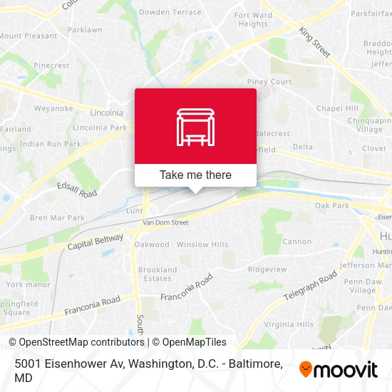 5001 Eisenhower Av map