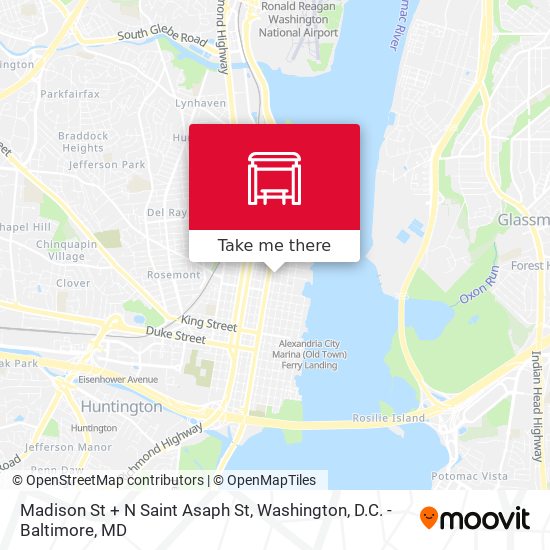 Mapa de Madison St + N Saint Asaph St
