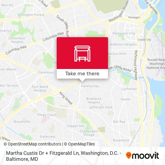 Mapa de Martha Custis Dr + Fitzgerald Ln
