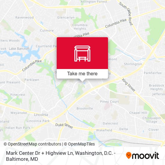 Mapa de Mark Center Dr + Highview Ln