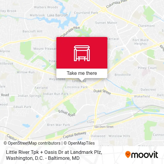 Little River Tpk + Oasis Dr at Landmark Plz map