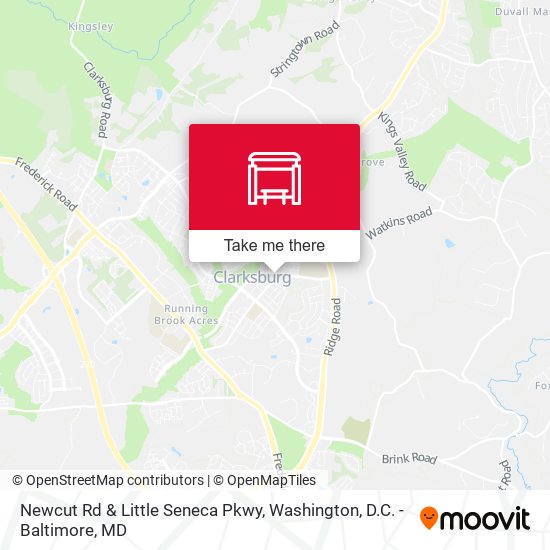 Newcut Rd & Little Seneca Pkwy map
