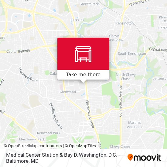 Medical Center Station & Bay D map