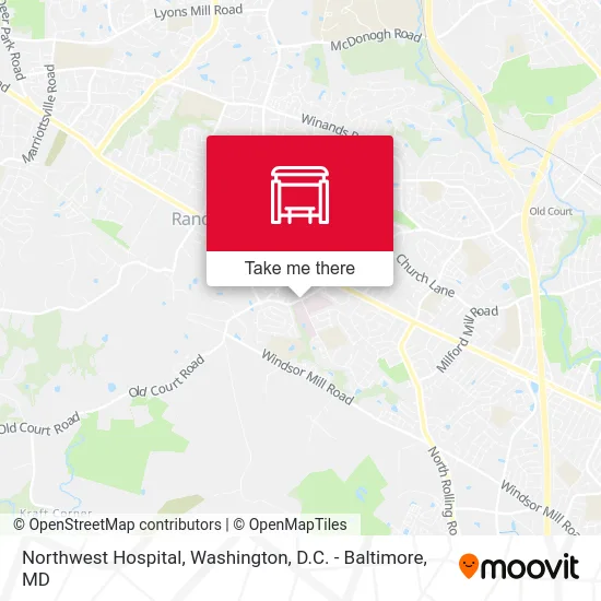 Northwest Hospital map