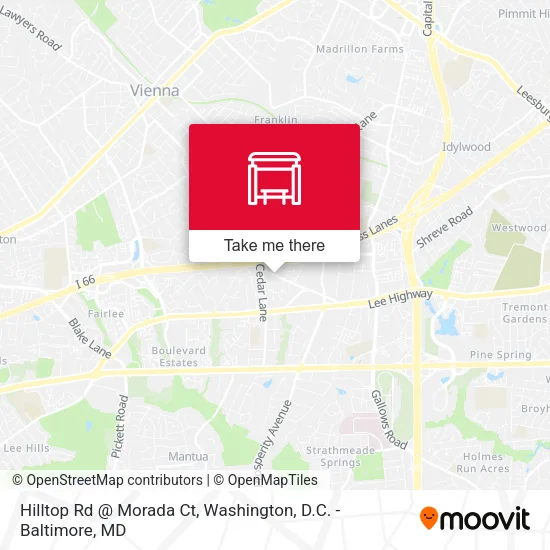 Hilltop Rd @ Morada Ct map