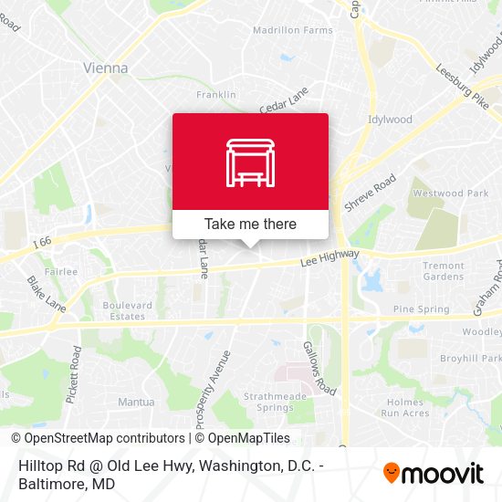 Hilltop Rd @ Old Lee Hwy map