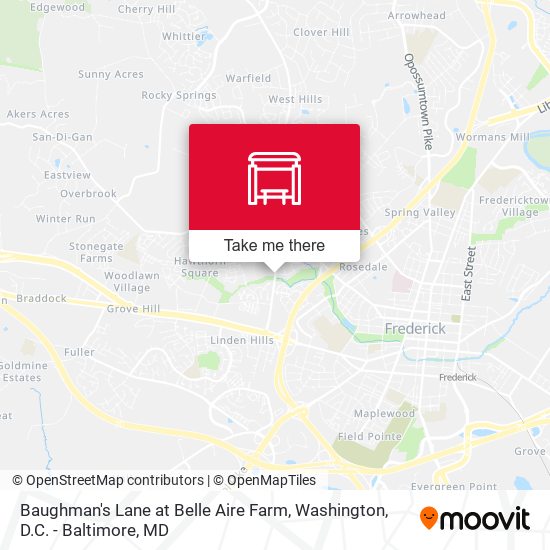 Baughman's Lane at Belle Aire Farm map