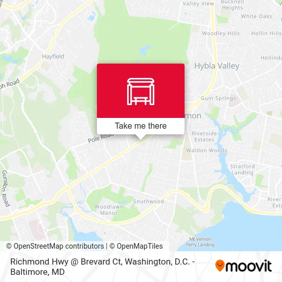 Richmond Hwy @ Brevard Ct map