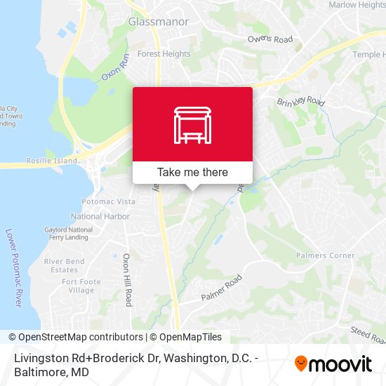 Livingston Rd+Broderick Dr map