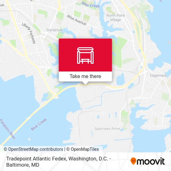 Mapa de Tradepoint Atlantic Fedex