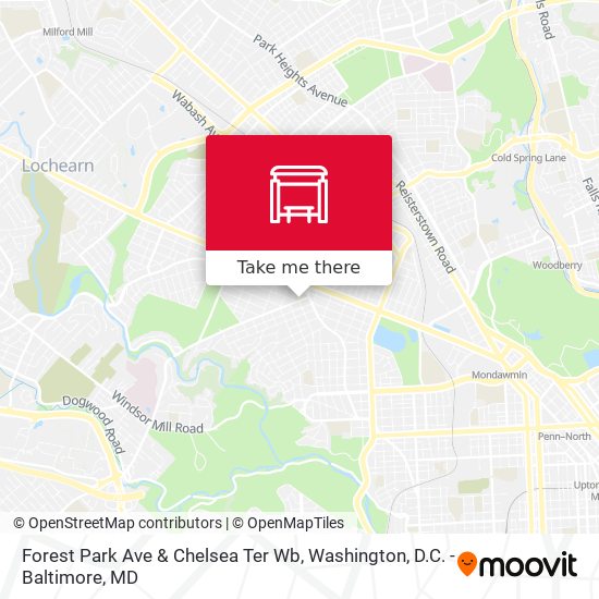 Mapa de Forest Park Ave & Chelsea Ter Wb