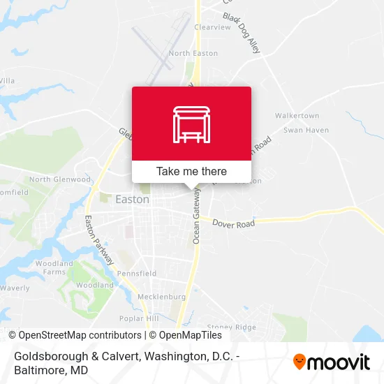 Goldsborough & Calvert map
