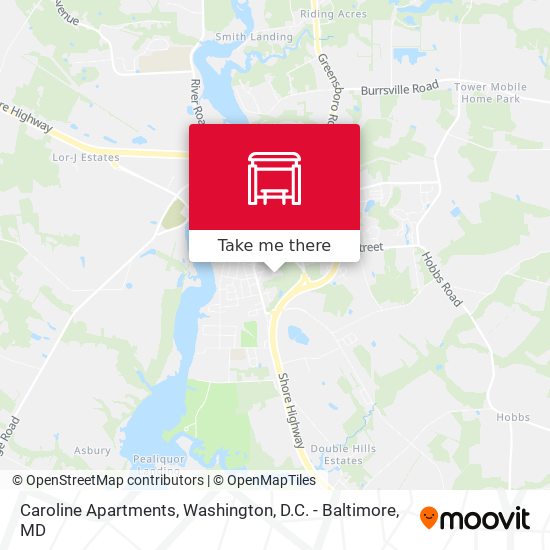 Caroline Apartments map