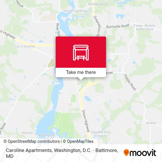 Caroline Apartments map