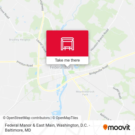 Federal Manor & East Main map