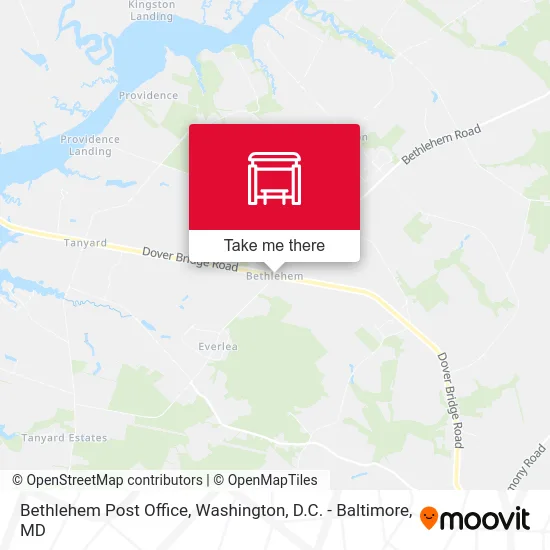 Bethlehem Post Office map