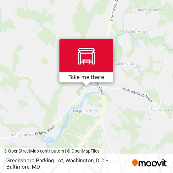 Mapa de Greensboro Parking Lot