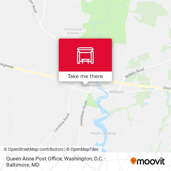Queen Anne Post Office map