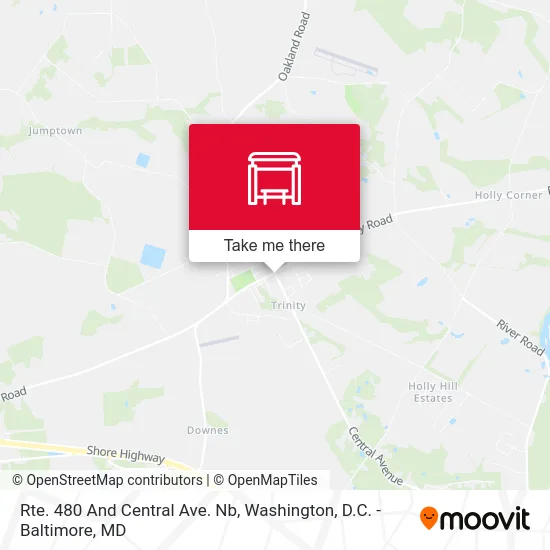 Rte. 480 And Central Ave. Nb map