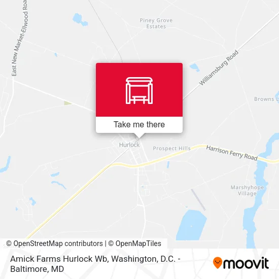 Amick Farms Hurlock Wb map