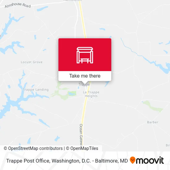 Trappe Post Office map