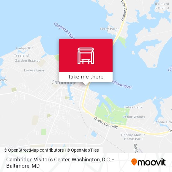 Mapa de Cambridge Visitor's Center