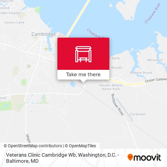 Veterans Clinic Cambridge Wb map