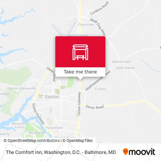 The Comfort Inn map