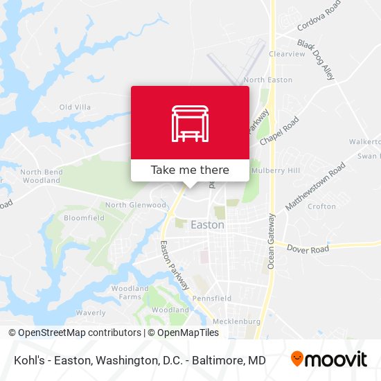 Kohl's - Easton map