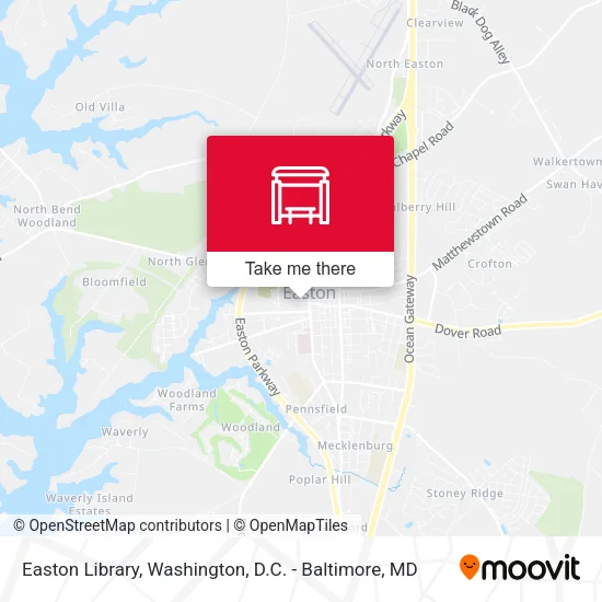 Easton Library map