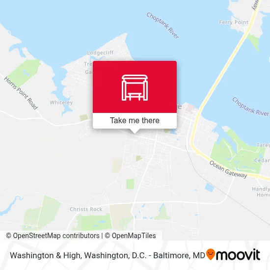 Washington & High map