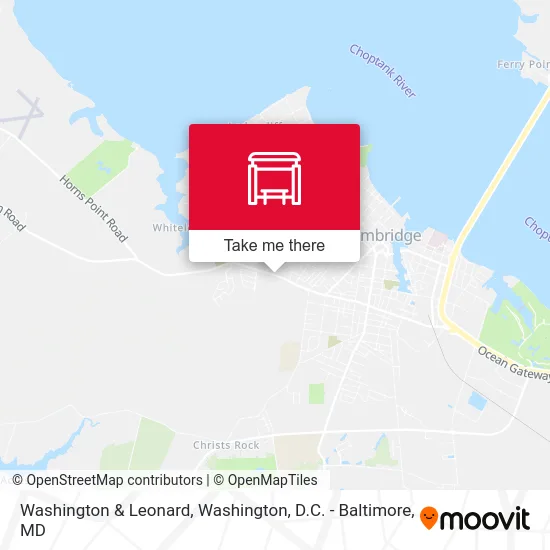 Washington & Leonard map