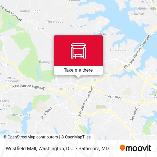Westfield Mall map