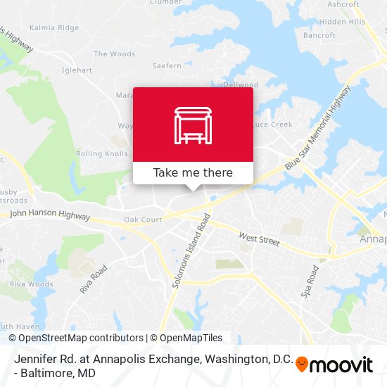 Jennifer Rd. at Annapolis Exchange map