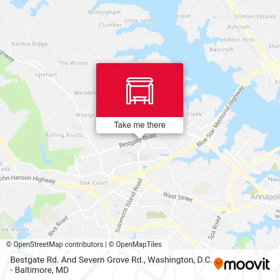 Bestgate Rd. And Severn Grove Rd. map