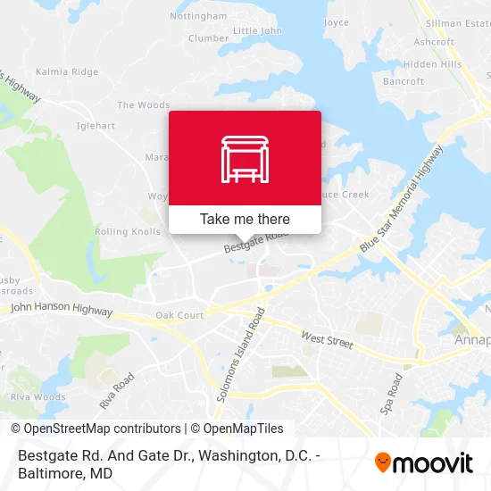 Bestgate Rd. And Gate Dr. map