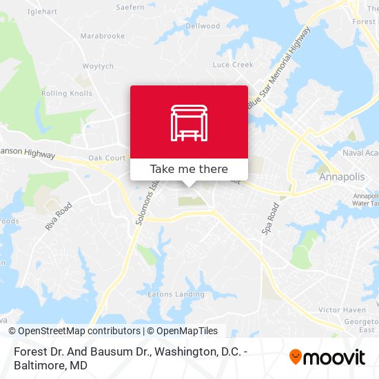 Forest Dr. And Bausum Dr. map
