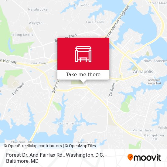 Forest Dr. And Fairfax Rd. map