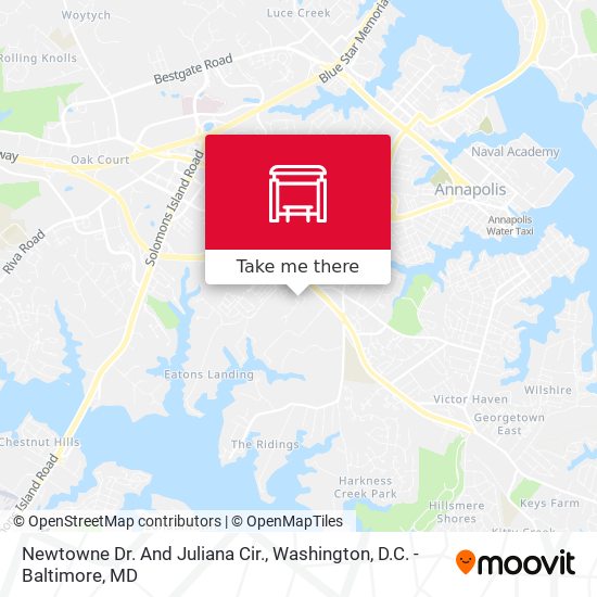 Newtowne Dr. And Juliana Cir. map